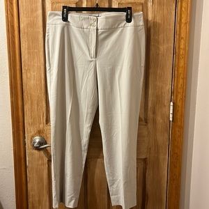 Talbots Cream/Khaki Crop Heritage Slacks